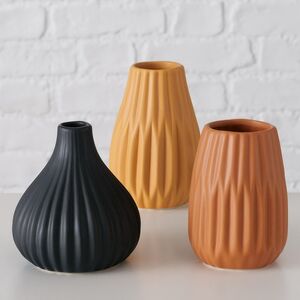 Набор керамических ваз Wilma Autumn 13 см, 3 шт