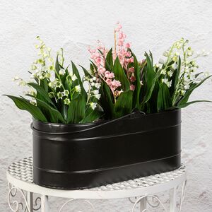 Металлическое кашпо для цветов Gamalia 33*15 см