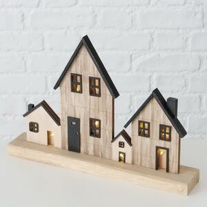 Интерьерная декорация Домики на улочке Монтло 30*21 см, с подсветкой Boltze фото 3