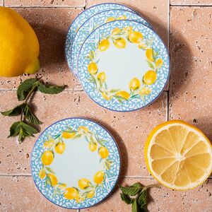 Набор подставок под кружки Capri Lemony 10 см голубой, 4 шт