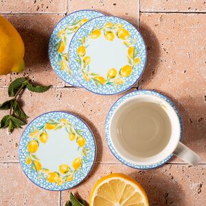 Набор подставок под кружки Capri Lemony 10 см голубой, 4 шт Boltze фото 4