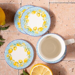 Набор подставок под кружки Capri Lemony 10 см белый, 4 шт Boltze фото 4