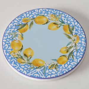 Набор подставок под кружки Capri Lemony 10 см голубой, 4 шт