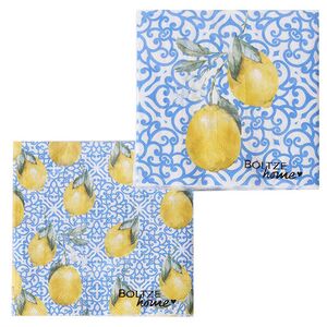Бумажные салфетки Capri: Lemon a twig 17*17 см, 20 шт Boltze фото 2