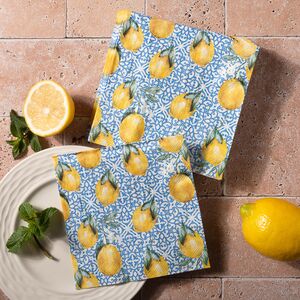 Бумажные салфетки Capri: Lemons 17*17 см, 20 шт