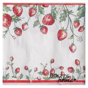Бумажные салфетки Sweet Strawberries 17*17 см, 20 шт