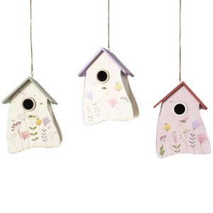 Садовое украшение Скворечник Floweret 22 см фиолетовый Boltze фото 5