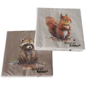 Бумажные салфетки Белочка Софи 17*17 см, 20 шт  Boltze фото 2