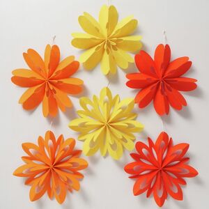 Набор подвесных украшений Autumn Flowers 30 см, 6 шт