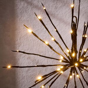 Подвесной светильник Фейерверк 45 см, 72 теплых белых LED ламп с мерцанием, IP44 Koopman (Купман) фото 2