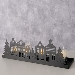 Декоративный подсвечник Домики Hiddenville 35*11 см