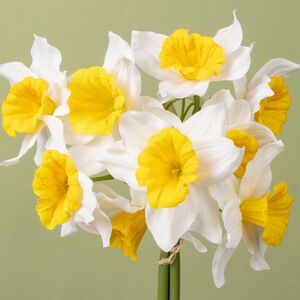 Искусственный букет Нарцисс - Sunny Mood 40 см желтый, 3 шт EDG фото 3