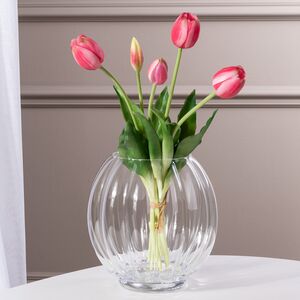 Силиконовые тюльпаны Верналис 5 шт, 40 см розовые EDG (ЭДГ) фото 5