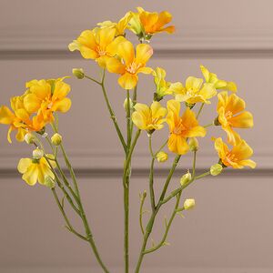 Искусственная ветка Оксалис - Serene Happiness 55 см желтая EDG фото 3