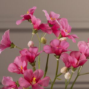 Искусственная ветка Оксалис - Serene Happiness 55 см розовая EDG фото 3