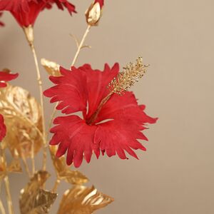 Искусственная ветка Hibiscus Chiara 68 см красная EDG фото 3