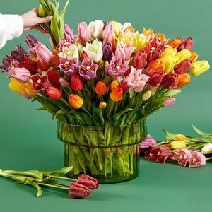 Силиконовые тюльпаны Loving Heart 3 шт, 48 см нежно-розовые EDG фото 4