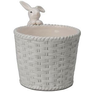 Декоративное кашпо Крошка Кролик 14*11 см серое Koopman фото 8
