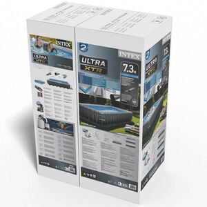 Прямоугольный каркасный бассейн 26368 Intex Ultra XTR Rectangular Frame 732*366*132 см, песочный фильтр, хлоргенератор, аксессуары INTEX фото 9