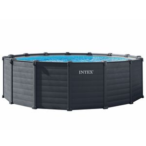 Каркасный бассейн 26384 Intex Graphite Gray Panel 478*124 см, песочный фильтр, аксессуары INTEX фото 7