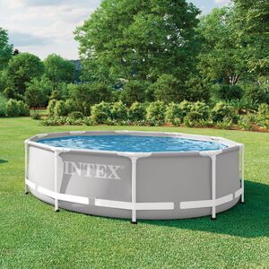 Каркасный бассейн 26702 Intex Prism Frame 305*76 см серый, картриджный фильтр INTEX фото 4