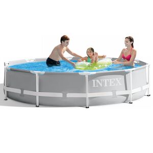 Каркасный бассейн 26702 Intex Prism Frame 305*76 см серый, картриджный фильтр INTEX фото 3