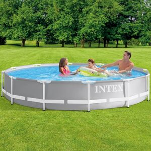Каркасный бассейн 26710 Intex Prism Frame 366*76 см серый