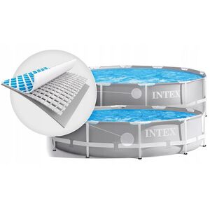Каркасный бассейн 26724 Intex Prism Frame 457*107 см серый, картриджный фильтр, аксессуары INTEX фото 3