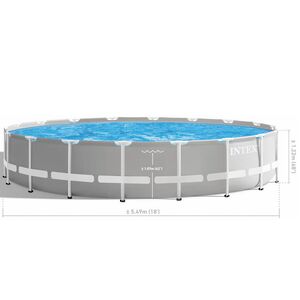 Каркасный бассейн 26732 Intex Prism Frame 549*122 см серый, фильтр-насос, аксессуары INTEX фото 5