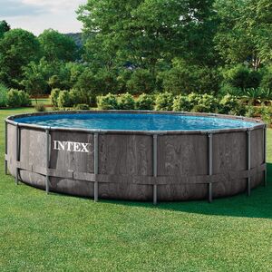 Каркасный бассейн 26744 Intex GreyWood Prism Frame 549*122 см, картриджный фильтр, аксессуары INTEX фото 3