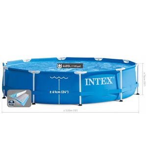 Каркасный бассейн 28200 Intex Metal Frame 305*76 см INTEX фото 4