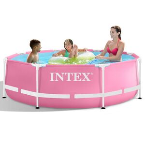 Каркасный бассейн 28290 Intex Metal Frame 244*76 см, розовый INTEX фото 10