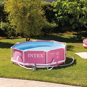 Каркасный бассейн 28290 Intex Metal Frame 244*76 см, розовый INTEX фото 4