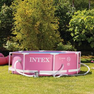 Каркасный бассейн 28290 Intex Metal Frame 244*76 см, розовый INTEX фото 5
