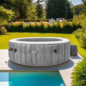 Надувной бассейн-джакузи Intex 28442 GreyWood Deluxe 216*71 см, аэромассаж, подсветка, уцененный INTEX фото 4