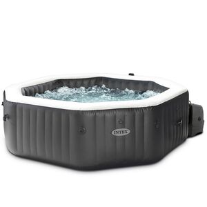Надувной бассейн-джакузи Intex 28458 Jet Bubble Deluxe Onyx 201*71 см, аэро и гидромассаж, хлоргенератор INTEX фото 2