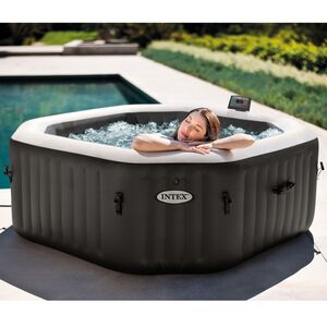 Надувной бассейн-джакузи Intex 28458 Jet Bubble Deluxe Onyx 201*71 см, аэро и гидромассаж, хлоргенератор INTEX фото 5
