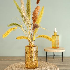 Стеклянная ваза-бутылка Berlin 21 см охровая Ideas4Seasons фото 4