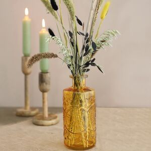 Стеклянная ваза-бутылка Berlin 21 см охровая Ideas4Seasons фото 5