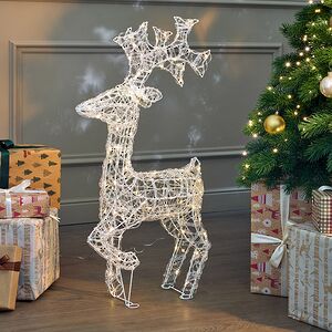 Светодиодный олень Нельсон 78 см, 120 теплых белых LED ламп, IP44 Winter Deco фото 3