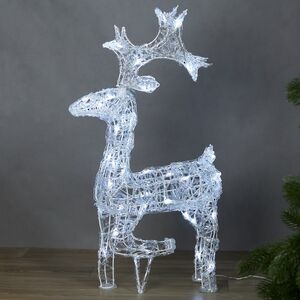Светодиодный олень Клифтон 58 см, 40 холодных белых LED ламп, IP44 Winter Deco фото 4