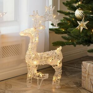 Светодиодный олень Клифтон 58 см, 40 теплых белых LED ламп, IP44 Winter Deco фото 1