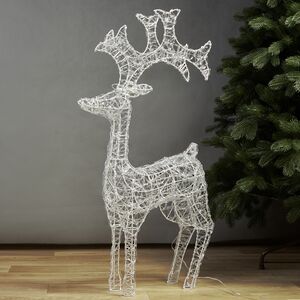 Светодиодный олень Парис 93 см, 120 холодных белых LED ламп, IP44 Winter Deco фото 7