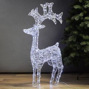 Светодиодный олень Парис 93 см, 120 холодных белых LED ламп, IP44 Winter Deco фото 3