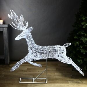 Светодиодный олень Зефир 155 см, 300 холодных белых LED ламп, IP44 Winter Deco фото 8
