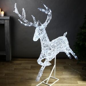 Светодиодный олень Зефир 155 см, 300 холодных белых LED ламп, IP44 Winter Deco фото 6