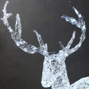 Светодиодный олень Зефир 155 см, 300 холодных белых LED ламп, IP44 Winter Deco фото 5