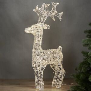 Светодиодный олень Уитли 78 см, 120 теплых белых LED, IP44 Winter Deco фото 3