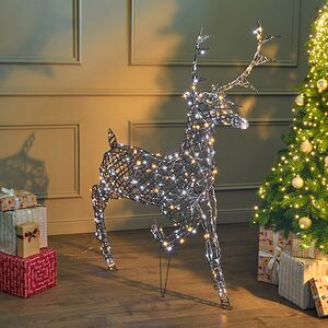 Светодиодный олень Бенни 146 см, 300 теплых/холодных белых LED ламп, IP44 Winter Deco фото 3