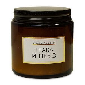 Декоративная ароматическая свеча Miradorre: Трава и Небо 7 см, 9 часов горения Омский Свечной фото 1